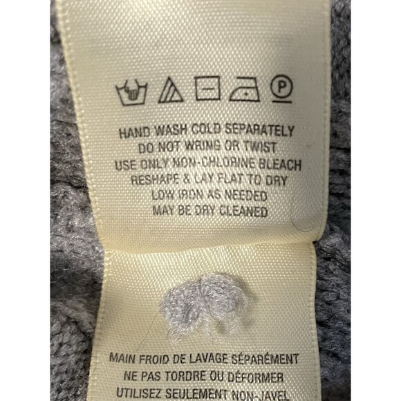 Moth Anthropologie Gray Oversize Sweater Roll Neck Tunic S - Picture 7 of 9